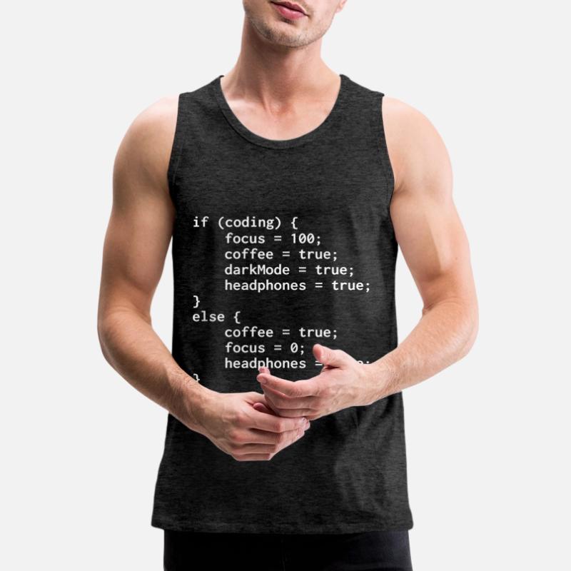 Programmierer-Else-Code Männer Premium Bio Tank Top