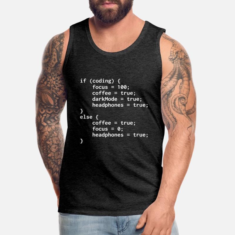 Programmierer-Else-Code Männer Premium Bio Tank Top