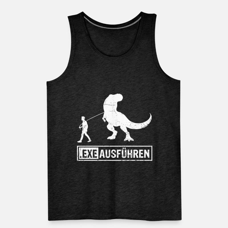 Admin Programmierer ITler Informatiker Spruch EXE Männer Premium Bio Tank Top