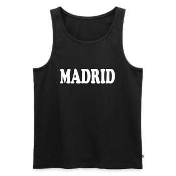 madrid - Männer Premium Bio Tank Top - Schwarz - Vorne - Michal (187cm)