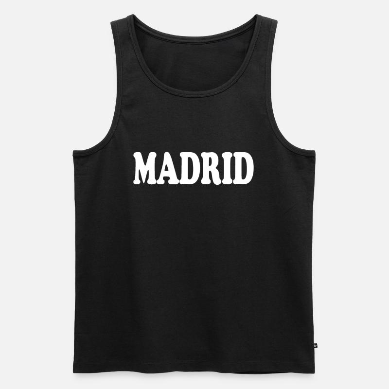 madrid - Männer Premium Bio Tank Top - Schwarz
