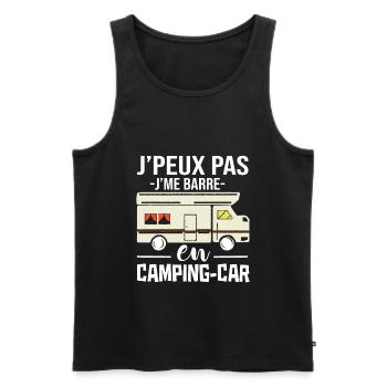 I can not jme bar in camper car humor camper - Men's Premium Organic Tank Top - black - Front - AI Model Male 178 light (178cm)