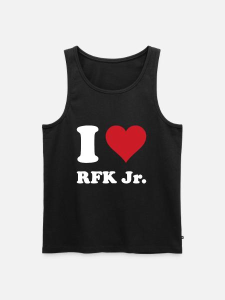 I Heart RFK JR - Men's Premium Organic Tank Top - black