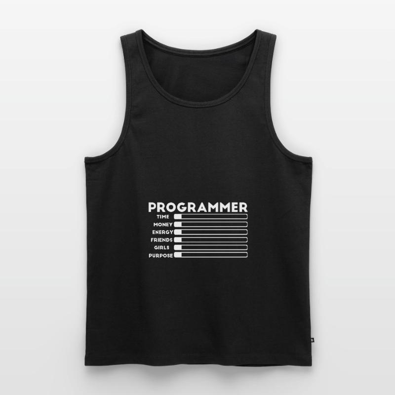 Programmeur nerd computer HTML Débardeur bio Premium Homme