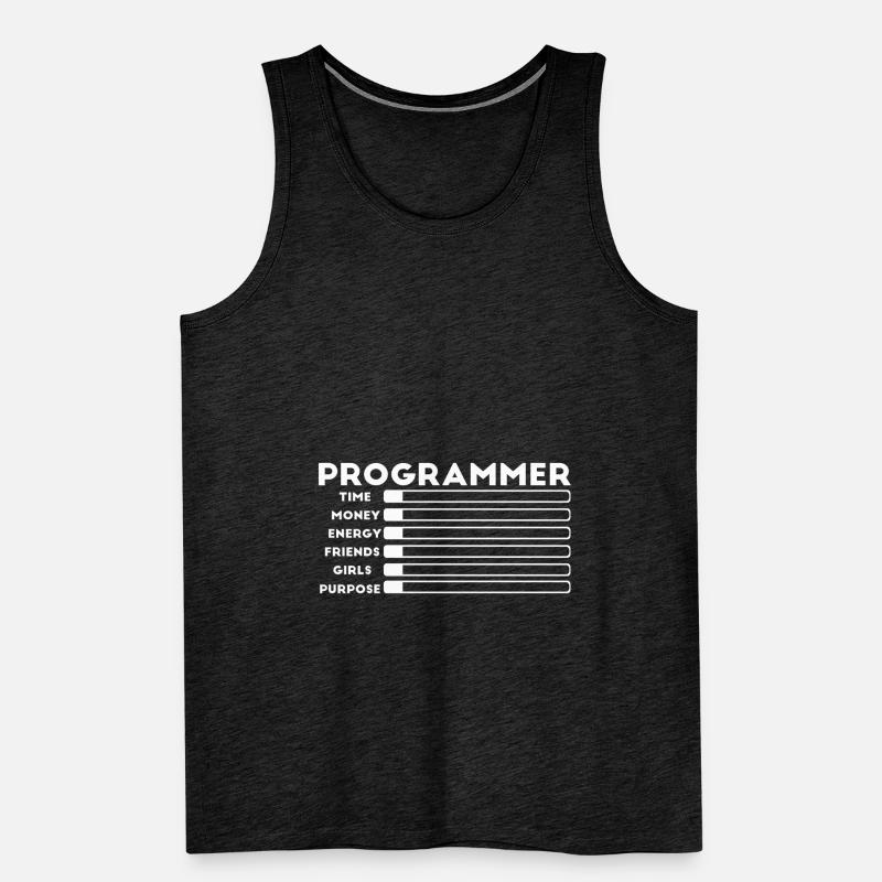 Programmeur nerd computer HTML Débardeur bio Premium Homme