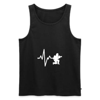 Fire brigade - Men's Premium Organic Tank Top - black - Front - Michal (187cm)