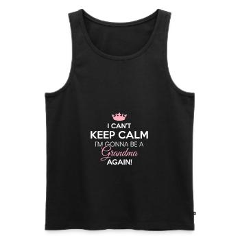 Großmutter Omi Werdende Oma Enkelkinder Schwanger - Männer Premium Bio Tank Top - Schwarz - Vorne - Michal (187cm)