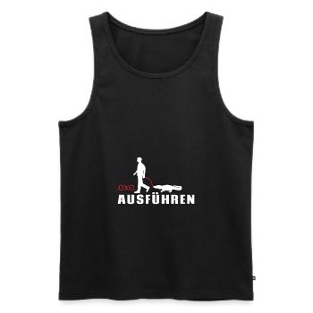 Exe Ausführen IT Nerd Spruch Computer PC - Männer Premium Bio Tank Top - Schwarz - Vorne - AI Model Male 178 light (178cm)