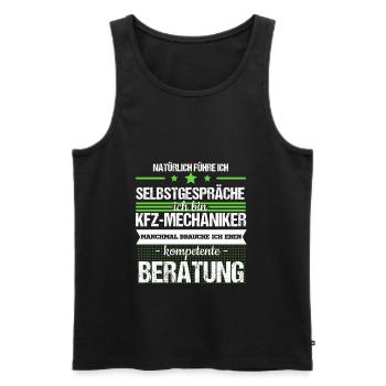 Automotive Mechanic Mechatronics Technician Car Mechanic Car Mechanic - Men's Premium Organic Tank Top - black - Front - AI Model Male 178 light (178cm)