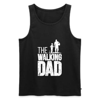 The Walking Dad Father-to-Be Papa Fête des pères Gesc - Débardeur bio Premium Homme - noir - Devant - Michal (187cm)