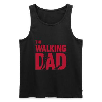 The Walking Dad Father-to-Be Papa Fête des pères Gesc - Débardeur bio Premium Homme - noir - Devant - Michal (187cm)