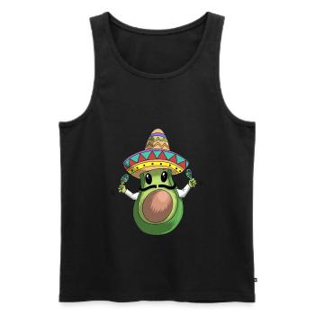 Avocat mexicain avec un cadeau de T-shirt Sombrero pour E - Débardeur bio Premium Homme - noir - Devant - Michal (187cm)