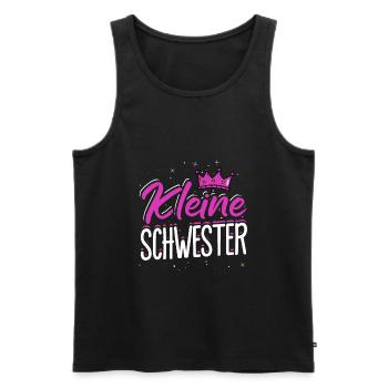 Kleine Schwester Sis Geschwisterliebe Familie Schw - Männer Premium Bio Tank Top - Schwarz - Vorne - Michal (187cm)