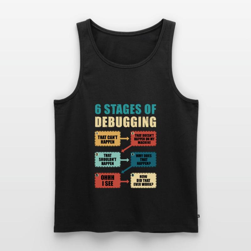 Programmieren Debugging Lustiges Programmierergeschenk Männer Premium Bio Tank Top