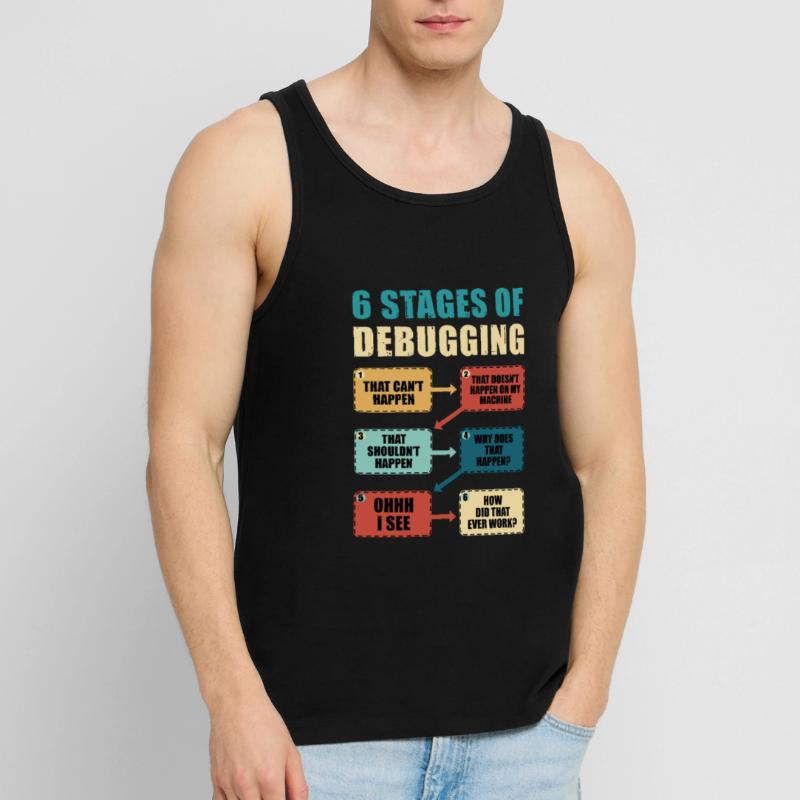 Programmieren Debugging Lustiges Programmierergeschenk Männer Premium Bio Tank Top