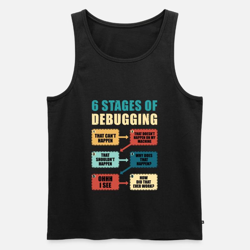 Programmieren Debugging Lustiges Programmierergeschenk - Männer Premium Bio Tank Top - Schwarz