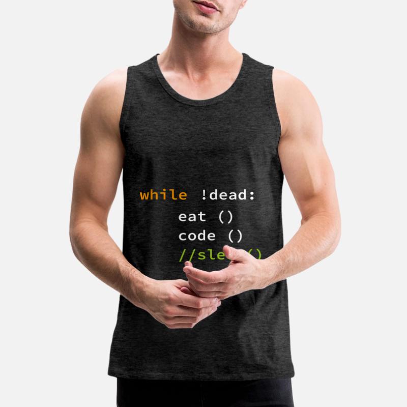Funny Coding Programmer Gift Men's Premium Organic Tank Top