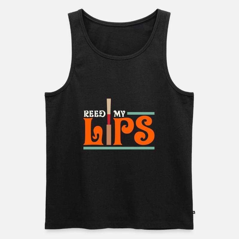 Oboe - Männer Premium Bio Tank Top - Schwarz