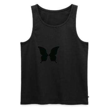 illusion - Männer Premium Bio Tank Top - Schwarz - Vorne - AI Model Male 178 light (178cm)
