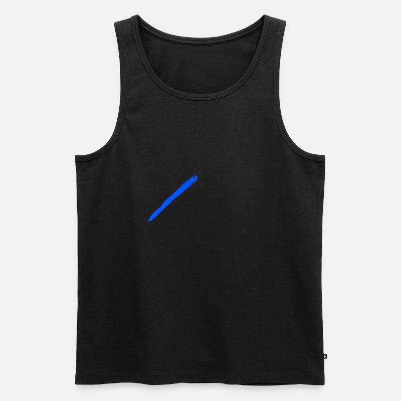 Pennello blu - Canottiera ecologica premium da uomo - undefined