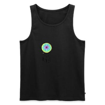 Capteur de rêves festival d'idées cadeaux fleur mandala - Débardeur bio Premium Homme - noir - Devant - Michal (187cm)