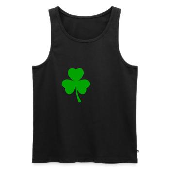 cloverleaf - Men's Premium Organic Tank Top - black - Front - AI Model Male 178 light (178cm)