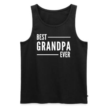 MEILLEUR GRAND-PÈRE DE TOUS LES TEMPS. CADEAU DE GRAND-PÈRE - Débardeur bio Premium Homme - noir - Devant - Michal (187cm)