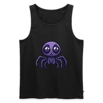Tarantula Halloween Lustig Zombie - Männer Premium Bio Tank Top - Schwarz - Vorne - Michal (187cm)