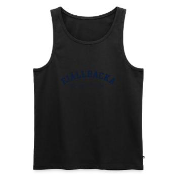 Fjällbacka Sweden Coordinates GPS Map Hiking - Men's Premium Organic Tank Top - black - Front - Michal (187cm)