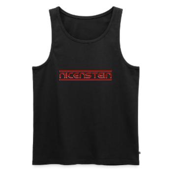 Nicenstein Jugendwort Ncnstn - Männer Premium Bio Tank Top - Schwarz - Vorne - AI Model Male 178 light (178cm)