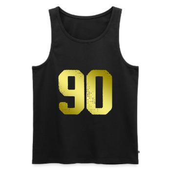 90 number jersey - Men's Premium Organic Tank Top - black - Front - Michal (187cm)