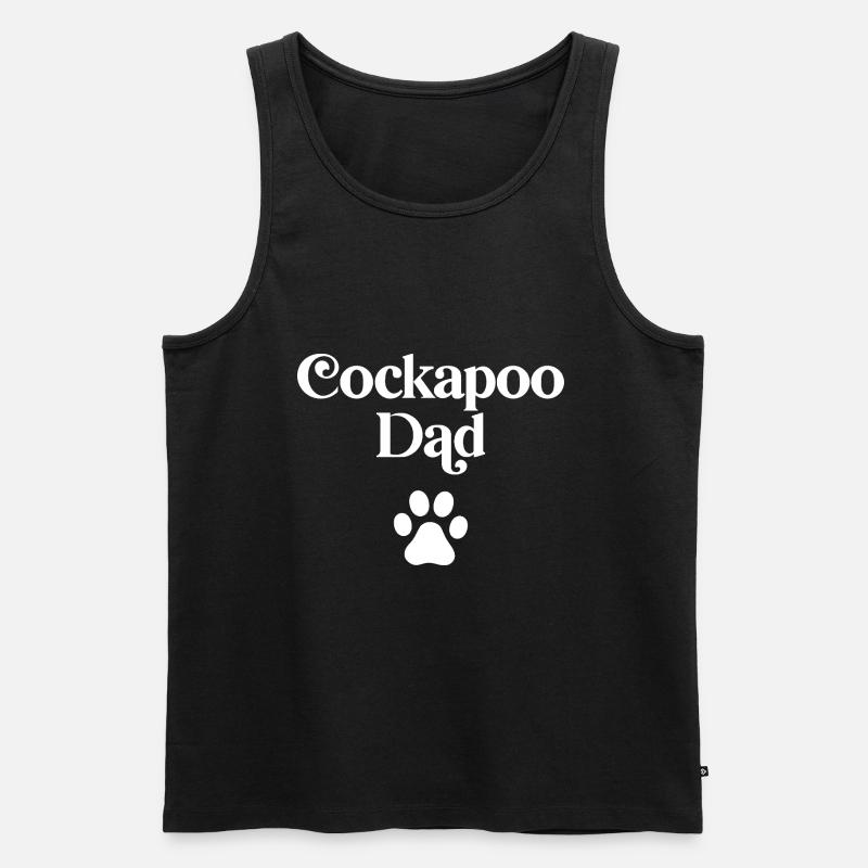 Cockapoo Papa - Männer Premium Bio Tank Top - Schwarz
