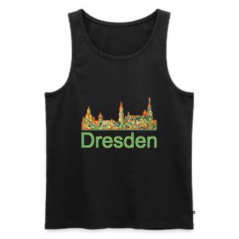 Dresde E 20 - Débardeur bio Premium Homme - noir - Devant - Michal (187cm)