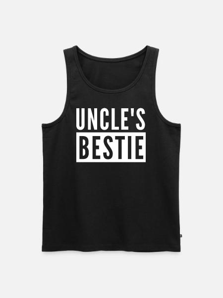 UNCLE'S BESTIE - Men's Premium Organic Tank Top - black