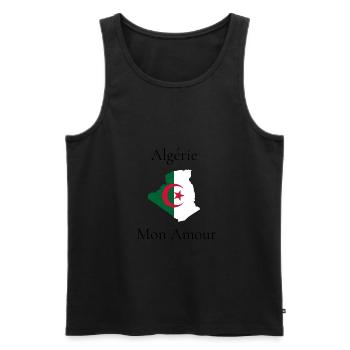 Algeria My Love - Men's Premium Organic Tank Top - black - Front - Michal (187cm)