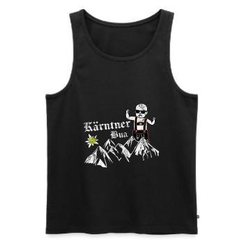 Kärnten Seen Kärntner Nudel Bua Lausbua Geschenk - Männer Premium Bio Tank Top - Schwarz - Vorne - Michal (187cm)