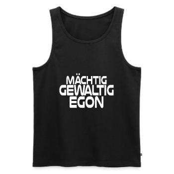 Benny Egon Olsen Coup DDR Ostalgie - Männer Premium Bio Tank Top - Schwarz - Vorne - AI Model Male 178 light (178cm)