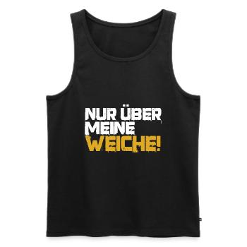 Eisenbahner Eisenbahn Lok Weiche Lokomotive Bahn - Männer Premium Bio Tank Top - Schwarz - Vorne - Michal (187cm)