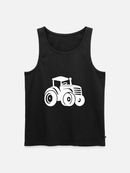 Tractor Agriculture - Men's Premium Organic Tank Top - black