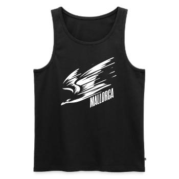 Mallorca Sturzflug Tiefflieger Möwe Urlaub T-Shirt - Männer Premium Bio Tank Top - Schwarz - Vorne - AI Model Male 178 light (178cm)
