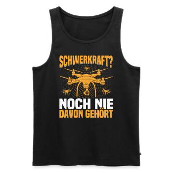 Drohnenfliegen Ferngesteuerte Drohne - Männer Premium Bio Tank Top - Schwarz - Vorne - AI Model Male 178 light (178cm)