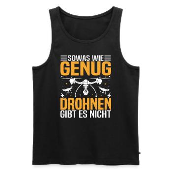 FPV Drohne für Drohnenflieger Quadroctoper - Männer Premium Bio Tank Top - Schwarz - Vorne - AI Model Male 178 light (178cm)