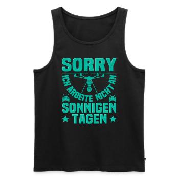 Drone Racing Pilot Drohnenfliegen für Drohnenpilot - Männer Premium Bio Tank Top - Schwarz - Vorne - AI Model Male 178 light (178cm)