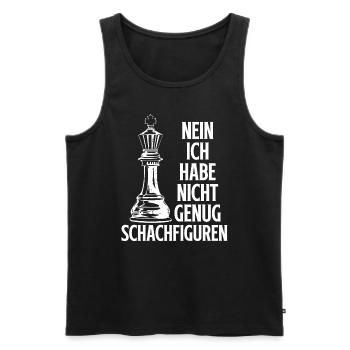 Chess Strategy Chess Player Board Game Chess - Men's Premium Organic Tank Top - black - Front - AI Model Male 178 light (178cm)