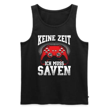 Gaming PC Controller Tastatur Gamepad Videospiel - Männer Premium Bio Tank Top - Schwarz - Vorne - Michal (187cm)