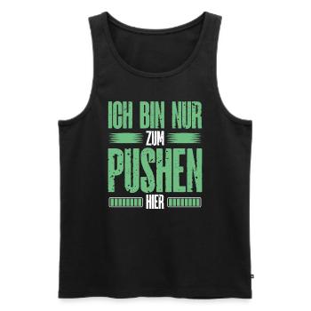 Gamer Zocken Gamepad Gaming Monitor Headset Zocker - Männer Premium Bio Tank Top - Schwarz - Vorne - AI Model Male 178 light (178cm)