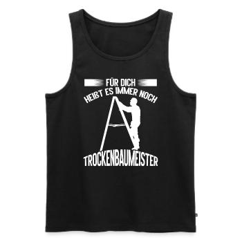 Drywall Master Tool Drywall Installer - Men's Premium Organic Tank Top - black - Front - Michal (187cm)