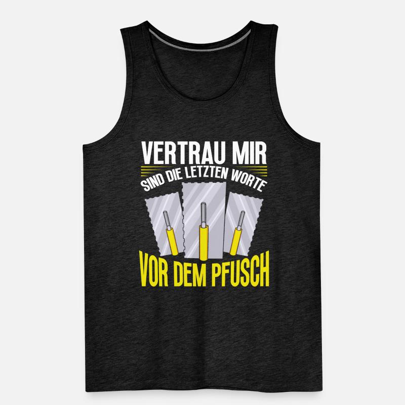 Fliesenleger Plattenleger Beruf Handwerker Männer Premium Bio Tank Top