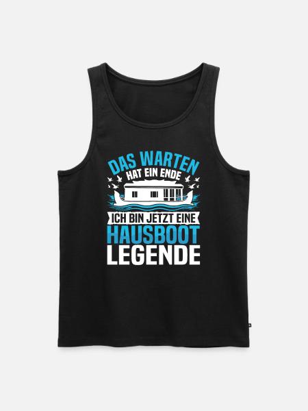 Bootbesitzer Hausboot Führerschein Bootsfahrer - Männer Premium Bio Tank Top - Schwarz