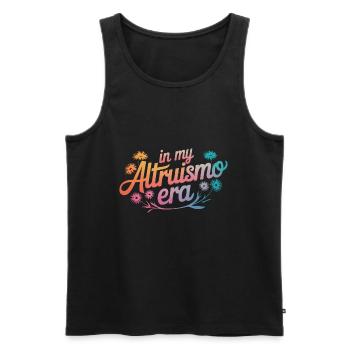 Altruismo Selbstloses Geben Gebende Schulgeist - Männer Premium Bio Tank Top - Schwarz - Vorne - AI Model Male 178 light (178cm)